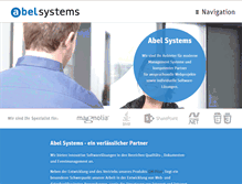 Tablet Screenshot of abel-systems.ch